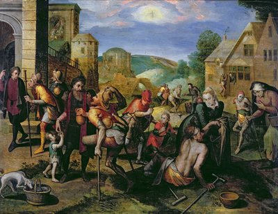 Die Werke der Barmherzigkeit von Master of the Prodigal Son